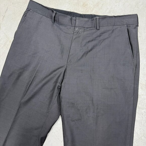 Hugo Boss Parkway1 Dress Pants Grey Wool Trousers W38xL30 - Picture 3 of 9